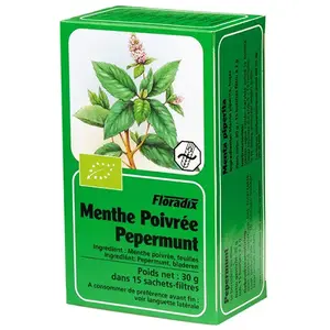 Comparateur de prix : Salus Floradix Tisane à la menthe poivrée 15 sachets (lot de 2)