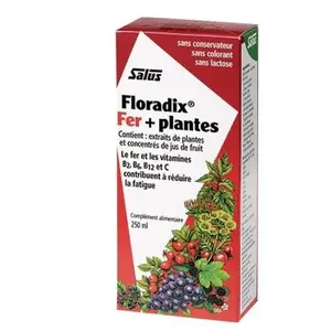 Comparateur de prix : Salus Floradix Fer + Plantes - 250 Ml