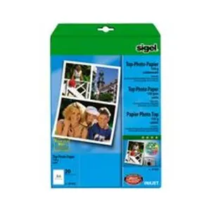 Comparateur de prix : Papier photo - SIGEL - A4 190g - Impression photo de qualité supérieure - Blanc