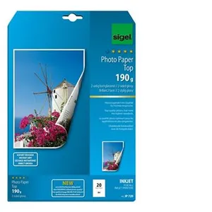 Sigel IP720 Paquet de 20 feuilles de papier pho 