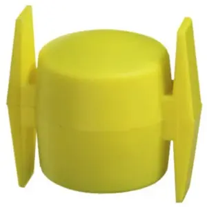 GAH ALBERTS Tete en croix en plastique pour piquet d'étendage de Ø 44 mm, Jaune (Par 5) pas cher