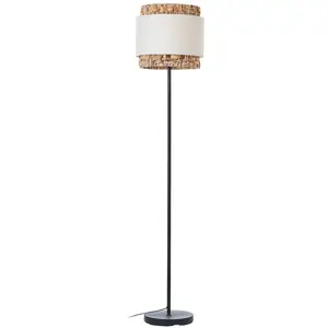 Comparateur de prix : Lampadaire - BRILLIANT - Waterlilly - 1,6m - Métal/Tissu - E27 60W