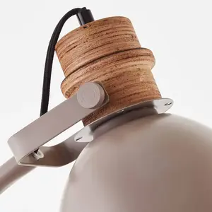 Comparateur de prix : Brilliant Lampe sur pied Erena, tête pivotante, taupe