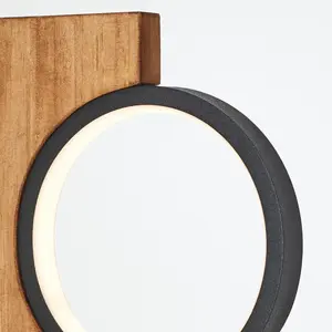 Comparateur de prix : Brilliant Lampe à poser LED Cheesy en bois, à 2 lampes