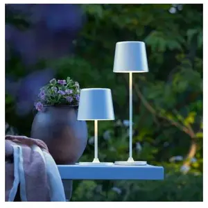 Comparateur de prix : Brilliant Lampe A Poser Led Kaami - 2W - Ip44 - Métal Et Plastique - Blanc Mat