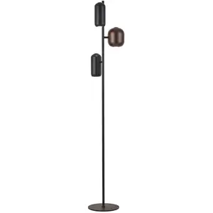 Brilliant Lampadaire Jane, hauteur 147 cm, noir/brun/vert, 3 lampesVendu parluminaire