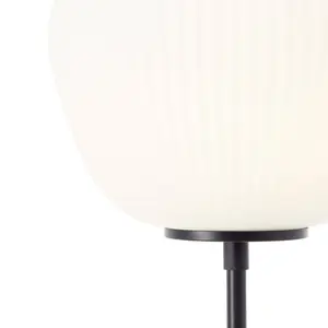 Brilliant Lampadaire Kaizen, hauteur 140 cm, opale, verre/métal pas cher