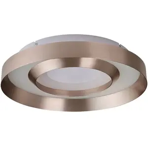 Brilliant Plafonnier LED Onix, Ø 40 cm, or rose, métalVendu parluminaire