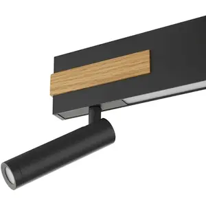 Brilliant Spot pour plafond LED Streamline, longueur 60 cm, noir, à 2 ...Vendu parluminaire