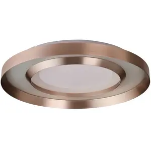 Brilliant Plafonnier LED Onix, Ø 60 cm, or rose, métalVendu parluminaire
