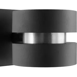 Brilliant Applique murale LED Glow-Sphere, noir, Ø 13 cm, métal, à 2 l... pas cher