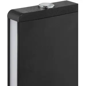 Brilliant Lampe à poser LED Arcus, noir/marron, hauteur 56 cm, métal/b...Vendu parluminaire