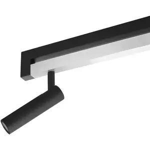 Brilliant Spot pour plafond LED Pulse, noir, 100 cm, métalVendu parluminaire