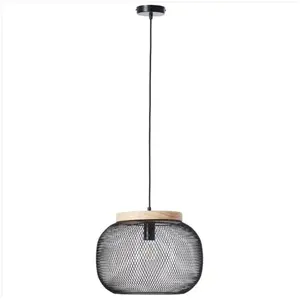 Brilliant GIADA-Suspension Métal/Bois Ø40cm