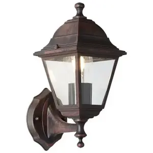 Comparateur de prix : BRILLIANT Applique extérieure montante NISSIE rouille E27 1x60W