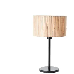 Lampe à poser Wimea noir - naturel - BRILLIANT - LED - style contemporain pas cher