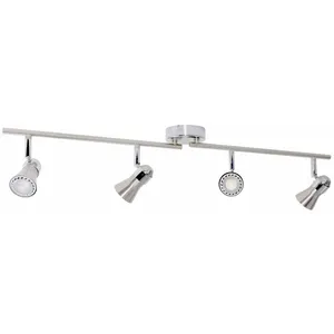 BRILLIANT Plafonnier LED 4 lumières Sanny - Chrome pas cher
