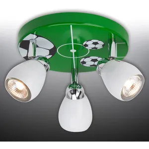 Comparateur de prix : Brilliant Plafonnier LED à 3 lumières motif football Soccer