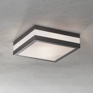 Comparateur de prix : Brilliant - 96233/63 Matteo Plafonnier extérieur E27 22 w anthracite
