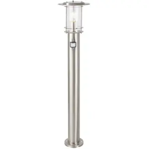 Comparateur de prix : Potelet extérieur YORK acier 1x60W capteur IR - BRILLIANT - 44799-82