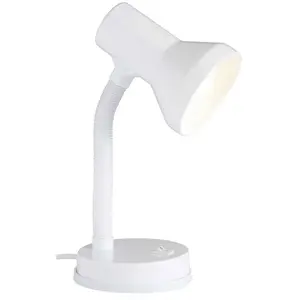 BRILLIANT 99122/05 LAMPE À POSER MÉTAL/PLASTIQUE BLANC 30 X 13 X 30 CM