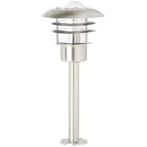 Comparateur de prix : Brilliant Luminaire pour socle Terrence, acier inoxydable, hauteur 50 cm