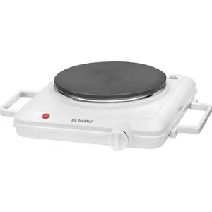 Comparateur de prix : Bomann EKP5027CB Plaque de cuisson 1500 Watts Thermostat réglable Blanc