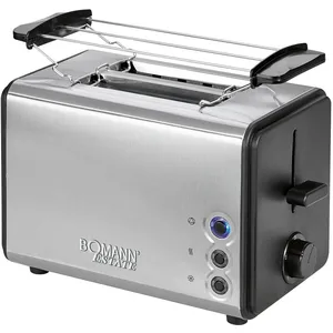 Comparateur de prix : Grille Pain Toaster 2 fentes inox, Bomann, TA 1371 CB, 850, Argent