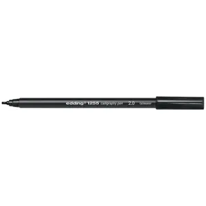 Edding - Faserschreiber 1255 Calligraphy Pen 2,0mm schwarz pas cher
