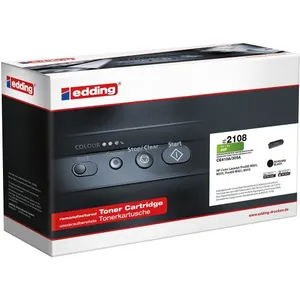 Edding EDD-2108 Toner einzeln ersetzt HP 305A (CE410A) Noir 2200 Pages Compatible Toner pas cher