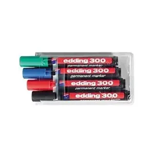 Comparateur de prix : Otto-office edding 2000C Permanent Marker Bullet Tip 1.5-3mm Line Assorted Colours (Pack 4)
