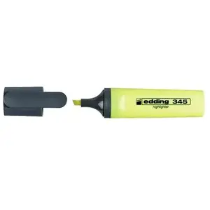 edding - surligneur edding Highlighter 345, pointe biseautée, jaune pas cher