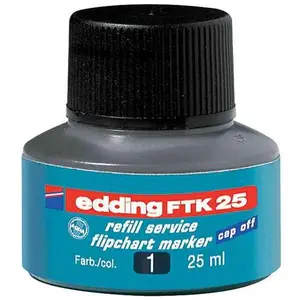 Comparateur de prix : EDDING - recharge pour marqueur edding FTK25, noir, contenu: 30 ml (04 FTK25 001)