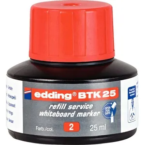 Comparateur de prix : edding - recharge d'encre BTK 25, rouge, contenu: 25 ml