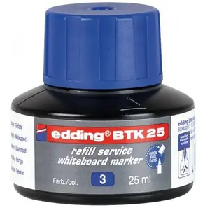 Comparateur de prix : edding - recharge d'encre BTK 25, bleu, contenu: 25 ml