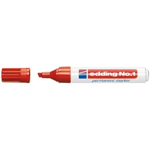 Comparateur de prix : edding - marqueur permanent No.1, pointe biseautée, rouge