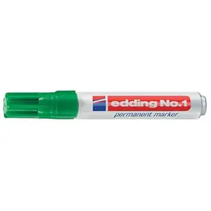 Comparateur de prix : edding - marqueur permanent No.1, pointe biseautée, vert