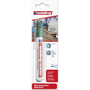 Comparateur de prix : edding - 3300 Marqueur permanent, pointe biseautée, vert