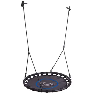 Comparateur de prix : Hudora 72163 Hudora Balançoire nid - noir-bleu