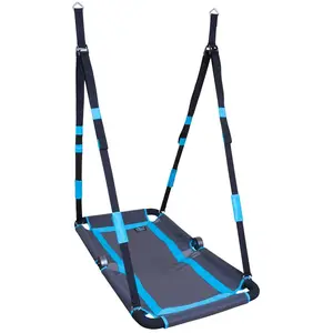 Hudora 72165 Balancelle rectangulaire Hollywood Anthracite/Turquoise pas cher