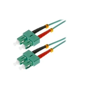 Comparateur de prix : Herweck Helos 115784 Câble patch fibre optique 50/125µm OM3 SC Duplex aqua
