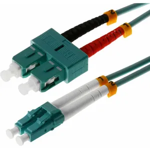 Comparateur de prix : 3m OM3 lc/sc - 3 m - OM3 - lc - sc - Male connector / Male connector - Turquoise (115742) - Helos