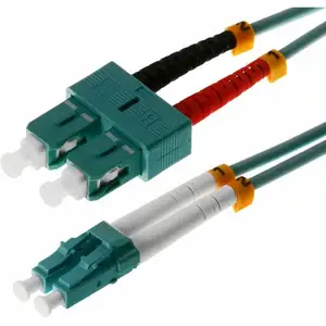Comparateur de prix : Helos - 2m OM3 lc/sc - 2 m - OM3 - lc - sc - Male connector / Male connector - Turquoise (115740)
