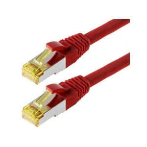 Helos 118094 helos câble patch S/FTP Cat 6a rouge 7,5m pas cher