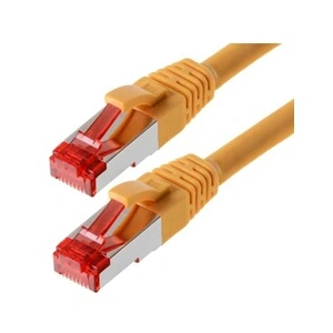 Comparateur de prix : Helos 118008 helos câble patch S/FTP Cat 6 jaune réseau 1,0m