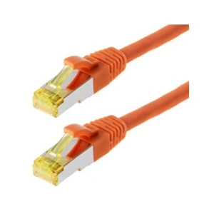 Helos 118192 Câble patch S/FTP Cat 6a orange 10m Câble réseau pas cher