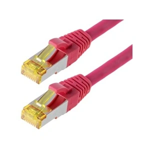 Comparateur de prix : Helos 118136 helos câble patch Cat 6a magenta 7,5m