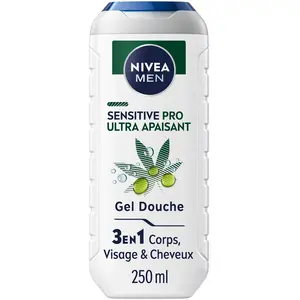 Nivea Nivea - Sensitive Pro - Gel Douche Homme 3 En 1chanvre 250ml Shampoing GelVendu parnocibe