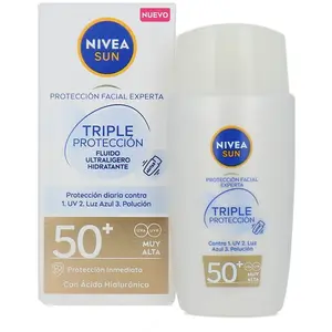 Nivea Sun Triple Protection Fluide Visage Ultraléger Spf50 40ml pas cher