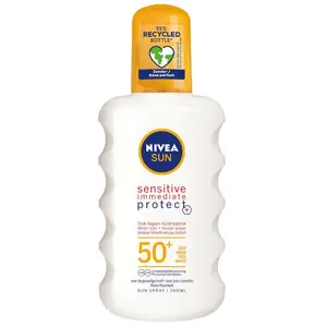 Nivea Sun Sensitive Immediate Protect Spray Solaire Spf50+ pas cher